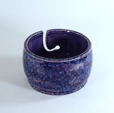 Yarn Bowl Knitting Crochet Handmade Grape Splash