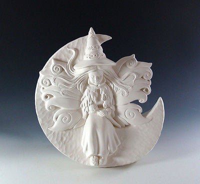 Samantha Fairy Witch Ready to Paint Ceramic Bisque Halloween made to order