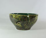 Yarn Bowl Knitting Crochet Pagoda Green