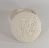 Kinzie Molds Trinket Box Round Container Choice of Lids Ready To Paint Pottery