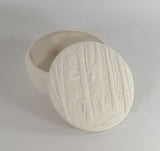 Kinzie Molds Trinket Box Round Container Choice of Lids Ready To Paint Pottery