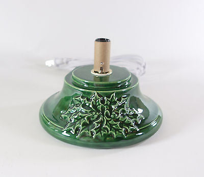 Replacement Ceramic Christmas Tree Base Medium Holly Made to Order Green