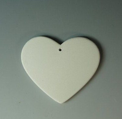 Ceramic Bisque Heart Blanks Jewelry Pendant Lot Ready to Paint made to order