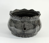 Ornate Yarn Bowl Black