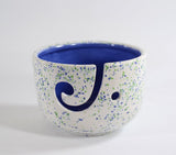 Yarn Bowl Tall Blue