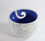 Yarn Bowl Tall Blue