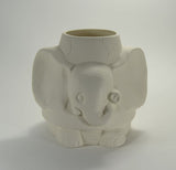 Elephant Pot Planter Ready to Paint Ceramic Bisque