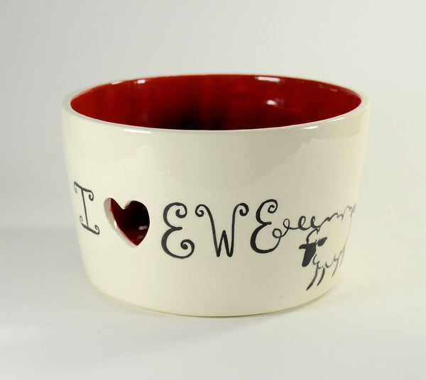 Yarn Bowl I Heart Ewe
