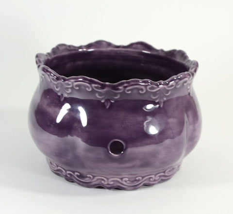 Ornate Yarn Bowl Purple