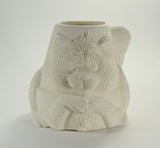 Raccoon Pot Planter Ready to Paint Ceramic Bisque